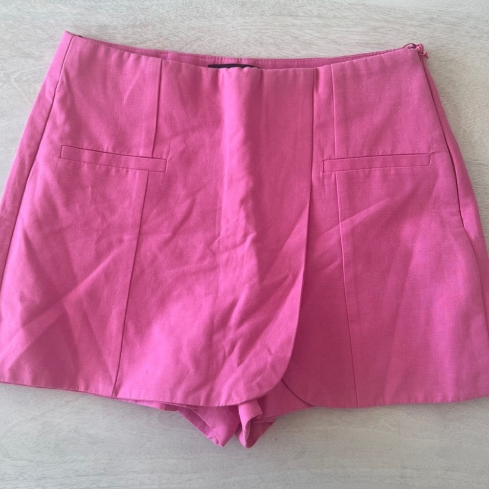 Zara Fuchsia Linen Skort